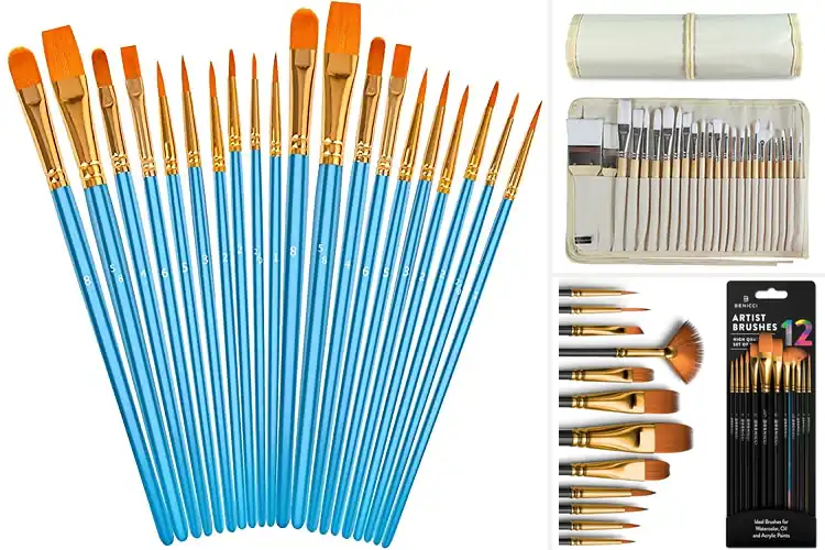 Detailed view of Best Acrylic Paintbrushes