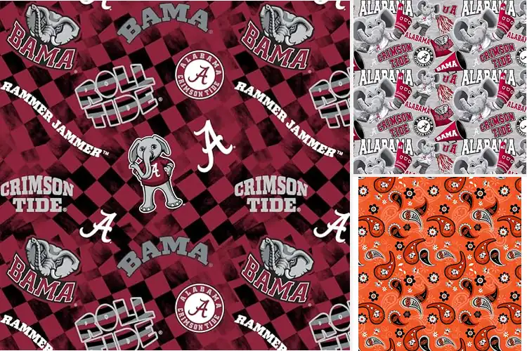 Detailed view of Best Alabama Crimson Tide Fabric