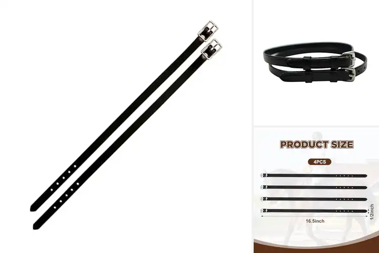 Detailed view of Best Black English Spur Straps: Ride with Style & Confidence