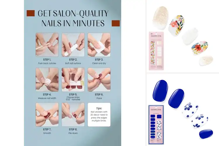 Detailed view of Best Chip Resistant Nail Stickers