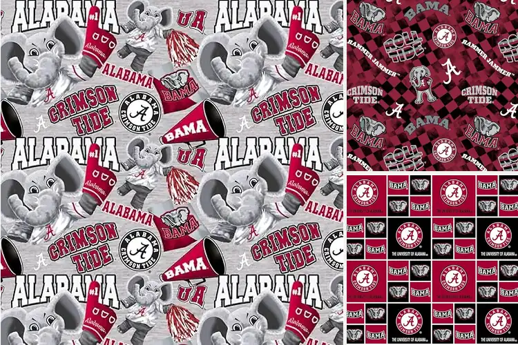 Detailed view of Best Cotton Fabric For Alabama Themed Apparel