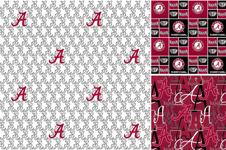Detailed view of Best Cotton Fabric For Quilt Alabama Block Letters