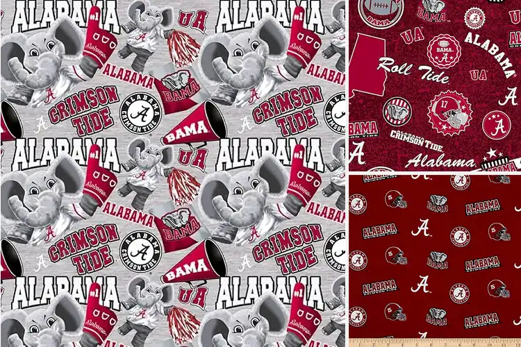 Detailed view of Best Crimson Tide Decor Fabric