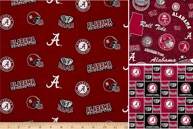 Detailed view of Best Crimson Tide Fan Fabric: Show Your Team Spirit in Style
