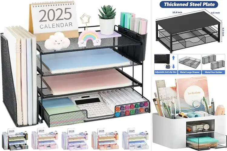 Detailed view of Best Desktop Organizers for a Tidy, Efficient Workspace