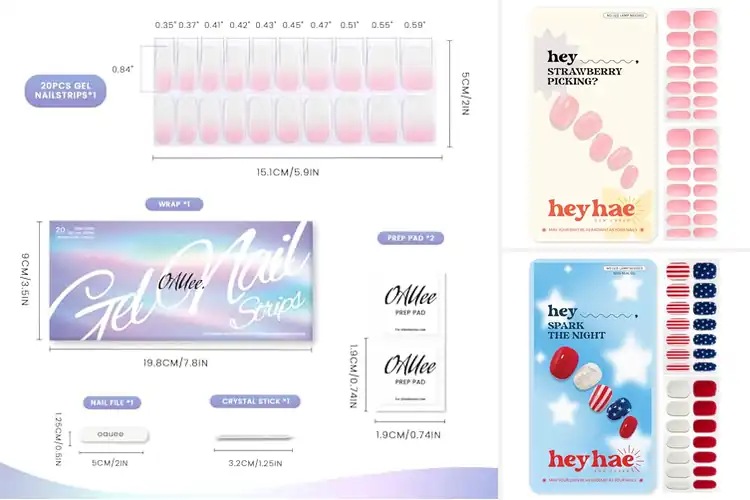 Detailed view of Best Gel Nail Wraps