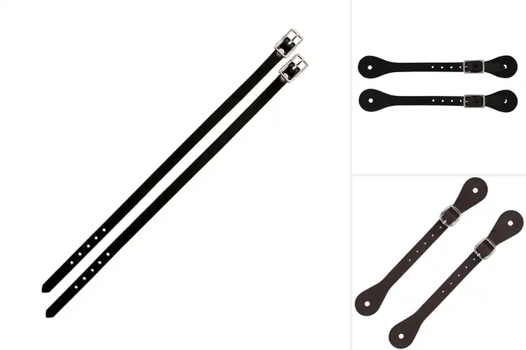 Detailed view of Best Leather Spur Straps