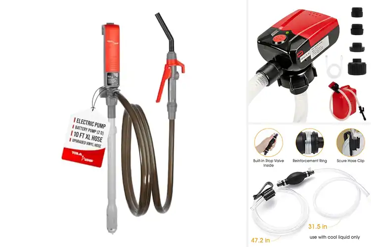 Detailed view of Best Long Hose Fuel Transfer Pumps
