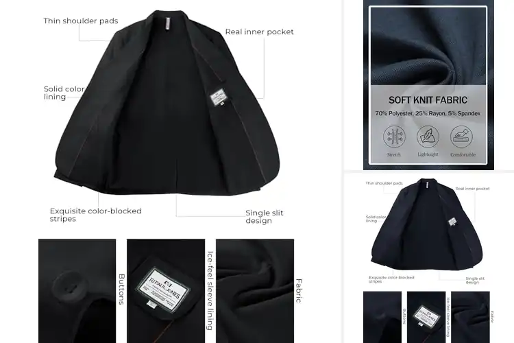 Detailed view of Best Men’s Sports Jackets