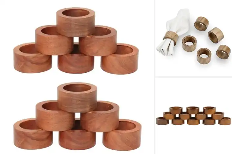 Detailed view of Best Natural Wood Napkin Rings for Stylish Tables