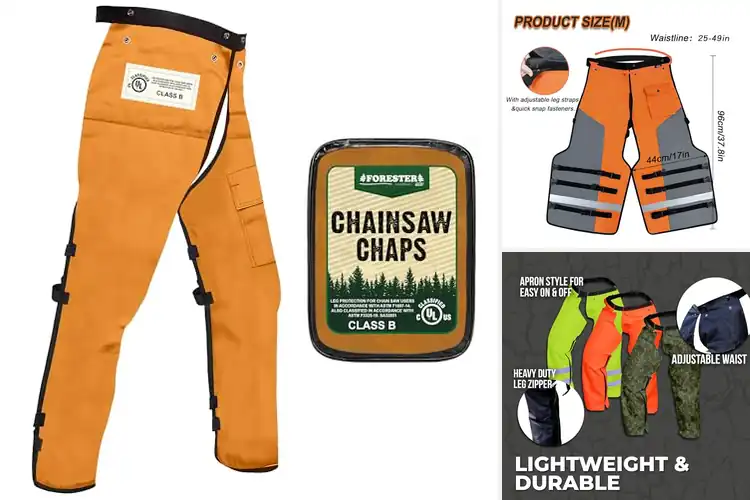 Detailed view of Best Outdoor Safety Chaps