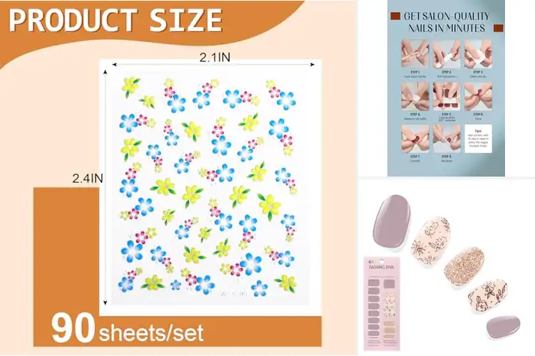 Detailed view of Best Professional Finish Nail Stickers