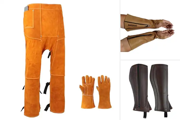 Detailed view of Best Protective Leather Chaps For Outdoor