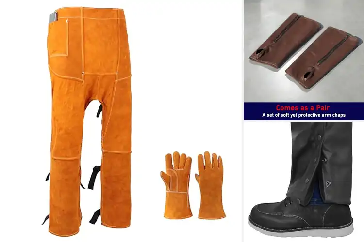 Detailed view of Best Protective Leather Chaps