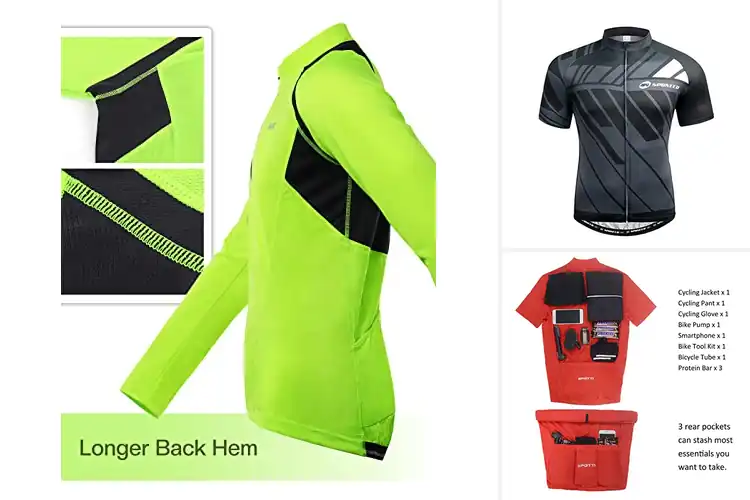 Detailed view of Best Relaxed Fit Cycling Jerseys