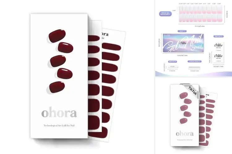 Detailed view of Best Semi Cured Gel Nail Strips