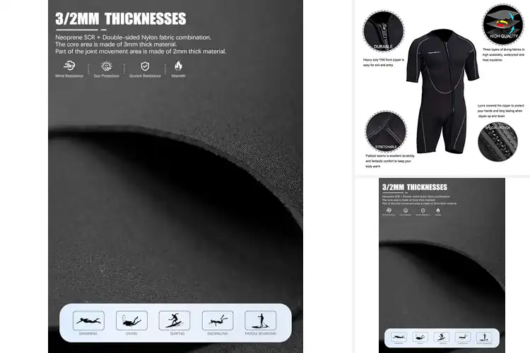 Detailed view of Best Snorkeling Wetsuits: Top Picks to Stay Warm & Protected