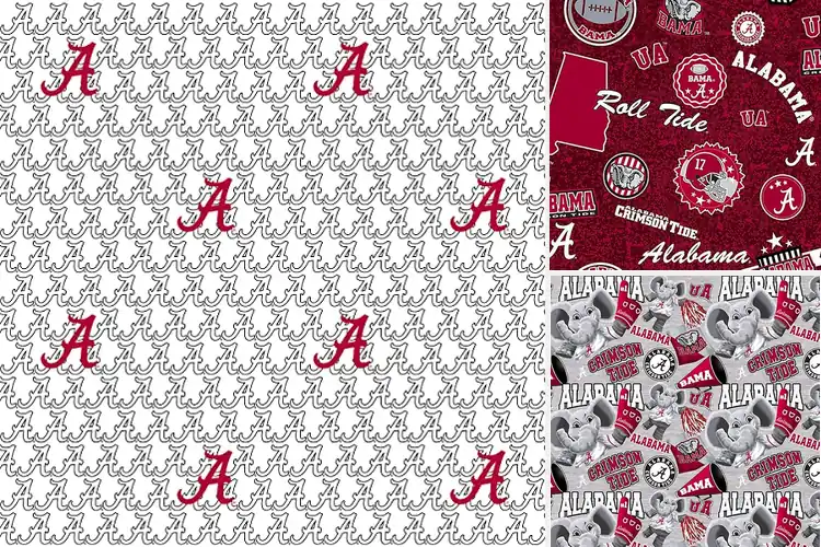 Detailed view of Best Sykel Licensed Alabama Fabric