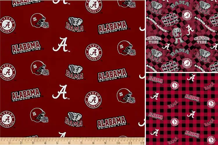 Detailed view of Best Tailgating Craft Fabric Alabama