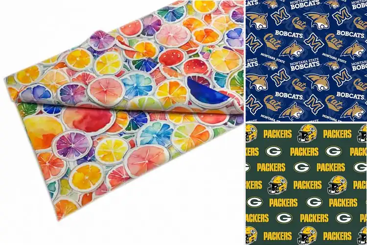 Detailed view of Best Team Color Cotton Fabrics for Stunning Creations
