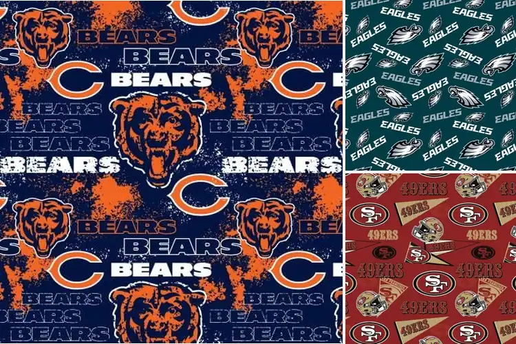 Detailed view of Best Team Fabrics: Craft Your NFL Pride with Premium Cotton