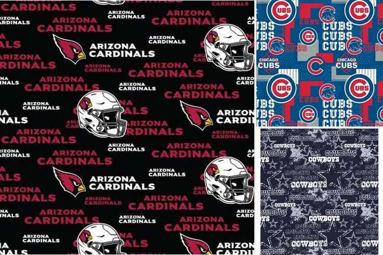 Detailed view of Best Team Spirit Home Decor Cotton Fabric