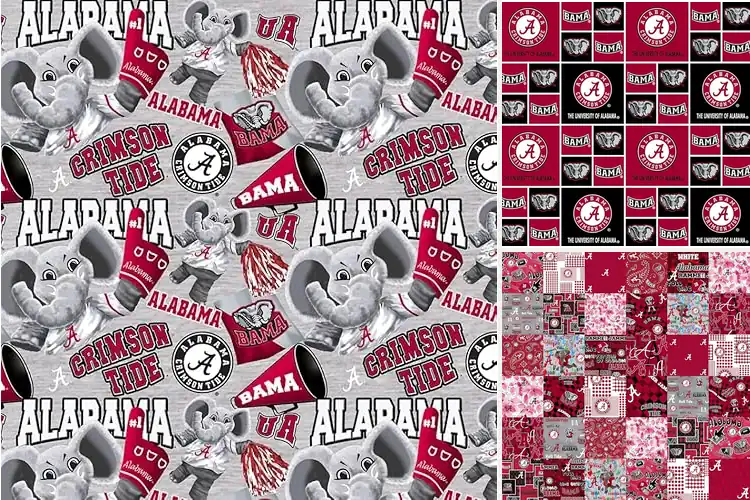 Detailed view of Best University of Alabama Pride Fabric
