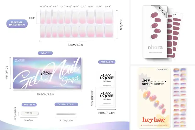 Detailed view of Best Vegan Gel Nail Strips