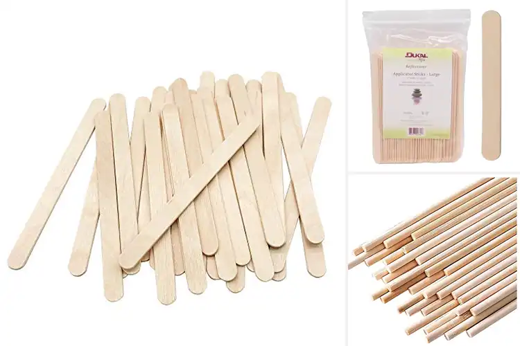 Detailed view of Best Wooden Sticks: Top Picks for Crafts & Waxing Projects